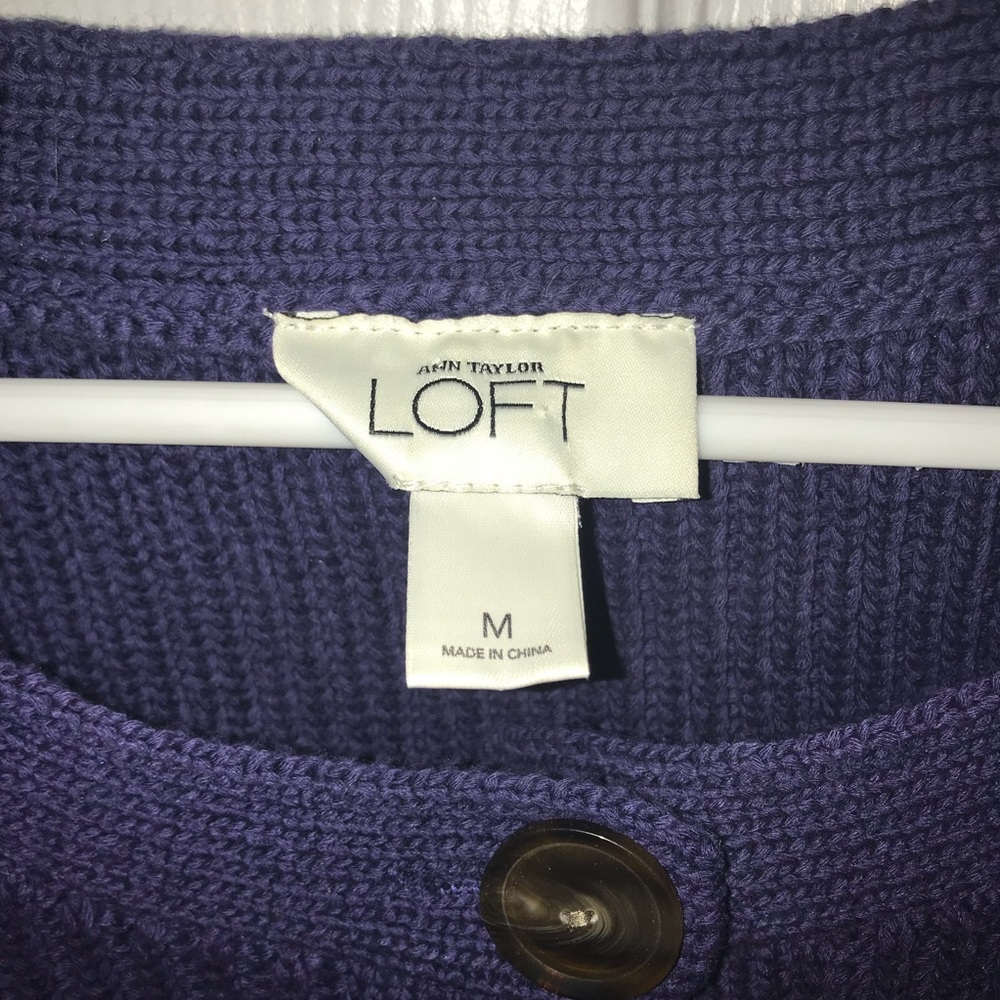 Loft Buttoned Down Ribbed Sweater - image 5